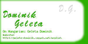 dominik geleta business card